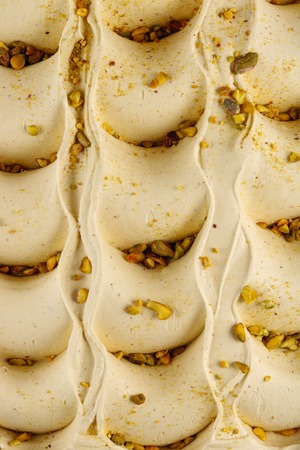 Pistache - Feito com pistaches plantados na região di bronte, na sicília, esse gelato tem textura aveludada, doçura delicada e toque aromático.